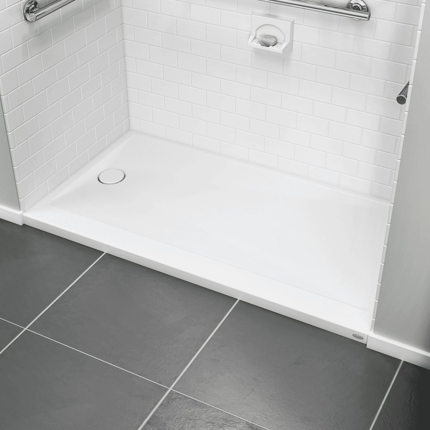 Jacuzzi low-threshold shower base